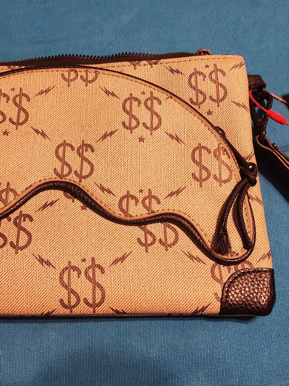 Sprayground "Double Money" crossover clutch